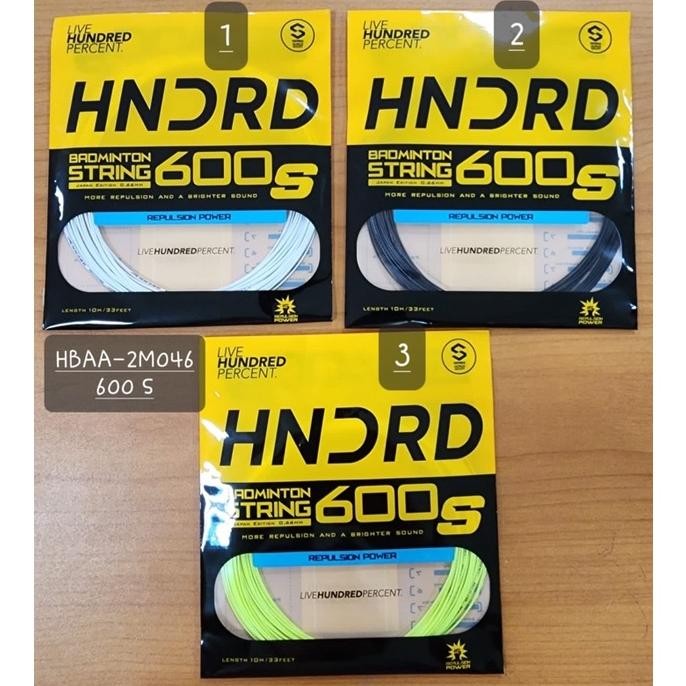 DF347>> Senar Badminton HNDRD 600S 600 S HUNDRED Original