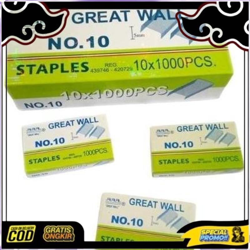 

Top Today Trend Isi Staples Great Wall No.10 Original (1 Pak Isi 10 Box) Trend