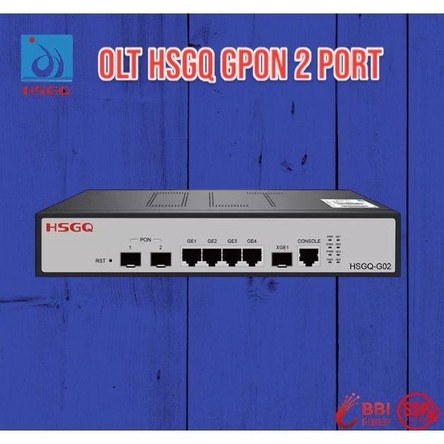 TP OLT HSGQ 2 PORT GPON 128 CLIENT UPLINK 10G WITH SFP 8dB