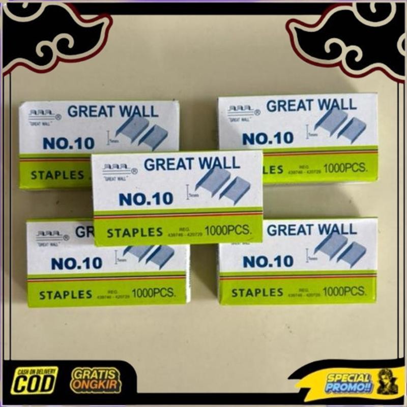 

Ready Stock Isi Staples Greatwall No.10 Harga Ecer/ Refill Staples No.10