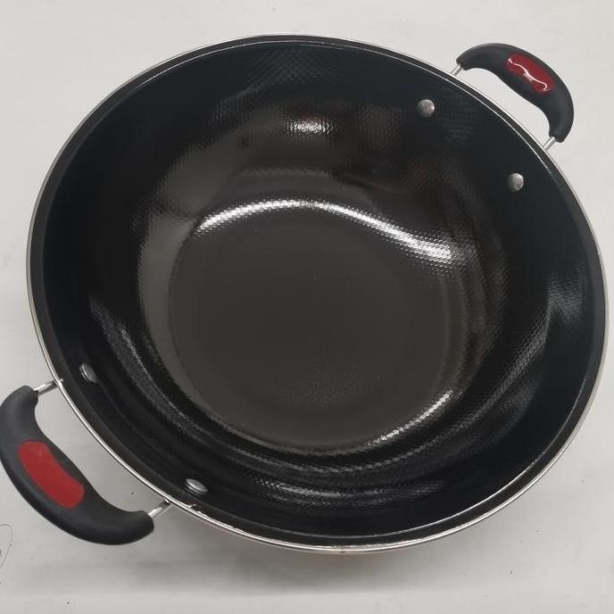 NC wajan kuali wok penggorengan enamel 32 cm gionee