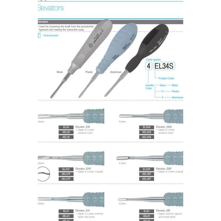 Osung Root Elevator / Dental Bein Gigi Original