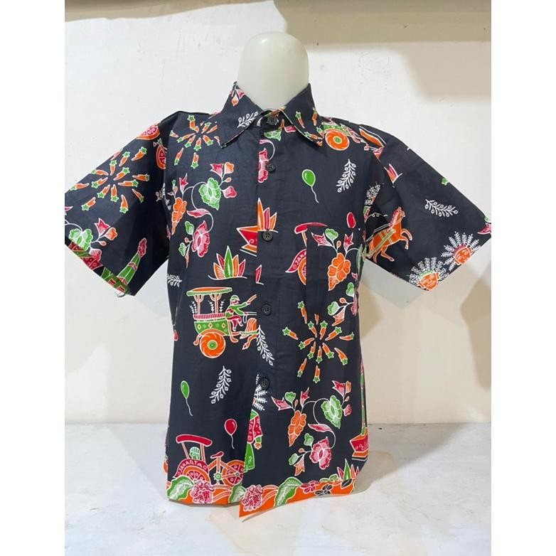 Kekinian Ready Stok Baju Batik Ondel-ondel / Batik Seragam Sekolah ,,