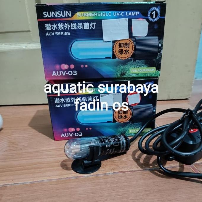 Sunsun Uvc  3 Watt Lampu Uv Aquarium 3 Watt Sunsun Uv Sterilisasi Alga Kualitas Terbaik Harga Termur