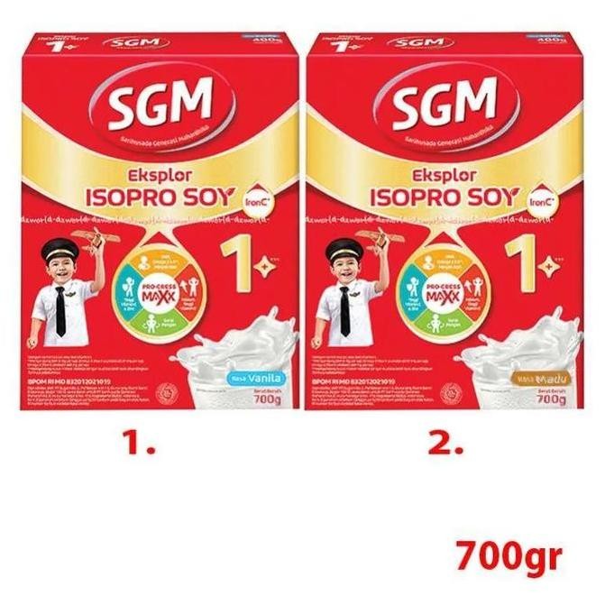 

susu SGM 1+ ekspor soy susu kedelai untuk usia 1-5 tahun vanila / madu netto 700g vs