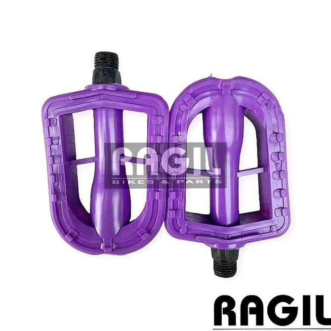 PEDAL SEPEDA ANAK 12 16 18 AS KECIL DAN BESAR BMX MINI SELI LIPAT WARNA MERAH BIRU HIJAU UNGU PLASTI