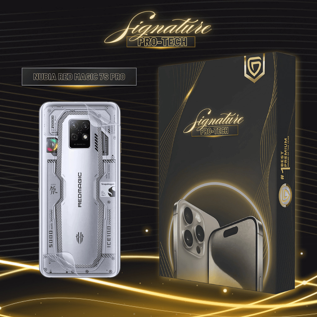 GSOL SIGNATURE PRO-TECH - Premium Anti-Scratch Protector for Nubia Red Magic 7S Pro / Back Cover Gua