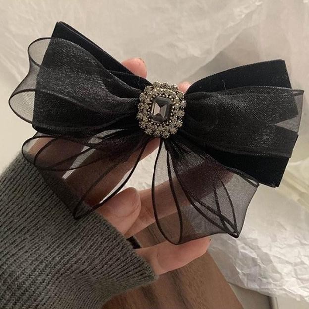 Jepit Rambut Wanita Korea Motif Pita Besar / Jepit Pesta Mewah Didi