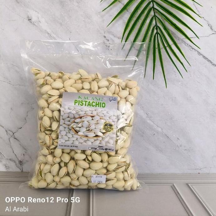 

RPS kacang pistachio 1kg | |rosted salty pistachio |gurih Camilan