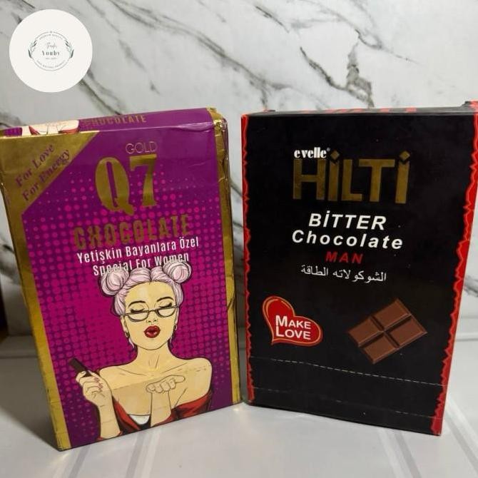 

RPS Coklat Q7 Chocolate Dewasa Turkey Rekomendasi //Pasut - 100% Natural & Aman - Black, Cokelat