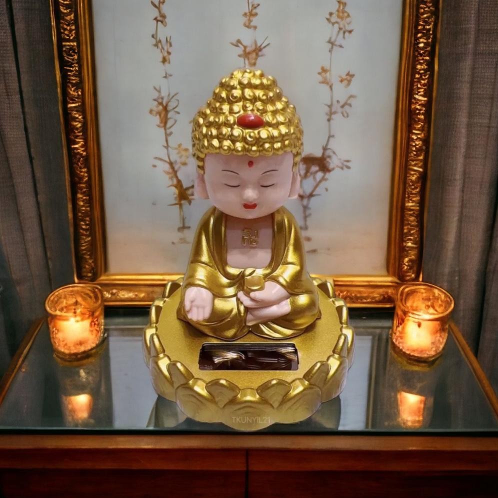 Terlaris Pajangan Biksu Buddha Sakyamuni / Pajangan Biksu Buddha Gautama / Pajangan Dashboard Mobil 