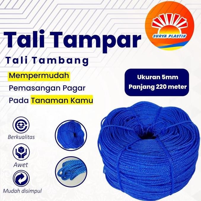 

Ready Stock Tali Tampar Ukuran 5Mm Panjang 220 Meter Kualitas Terjamin