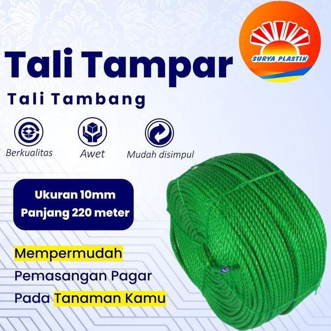 

Ready Stock Tali Tampar Ukuran 10Mm Panjang 220 Meter Kualitas Terjamin