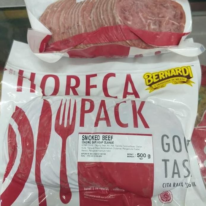 

Bernardi Smoke Beef Bulat Horeca 500Gr Premium Daging Asap Sapi Burger Pasti Ori