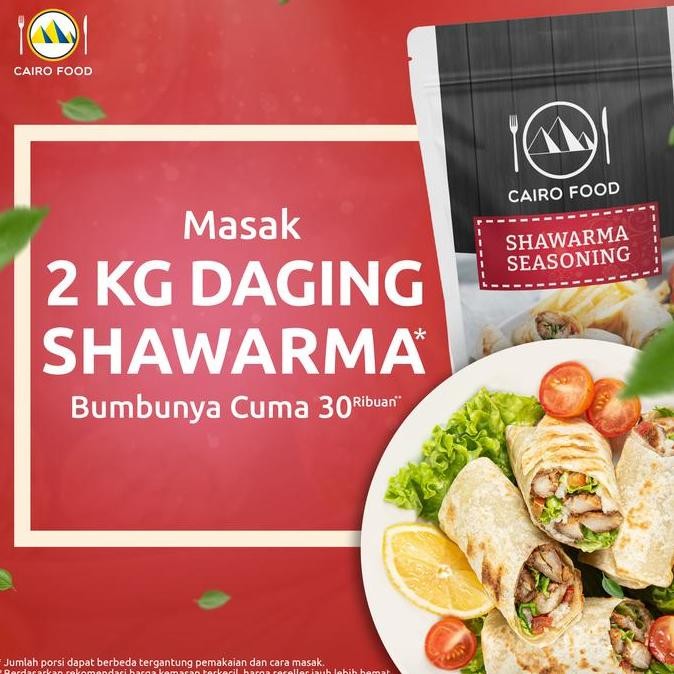 

Bumbu Shawarma Cairo Food - 100 Gram Pasti Ori