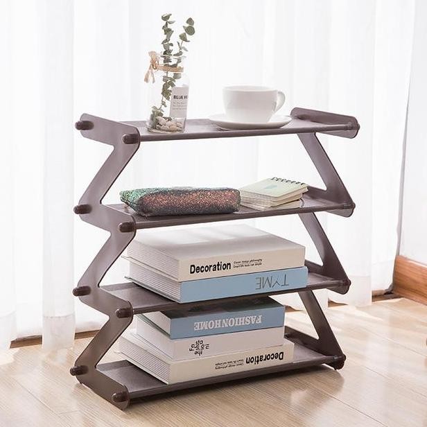 Rak Buku Multipuose Organizer Meja Majalah Kertas Ruang Kantor Rumah