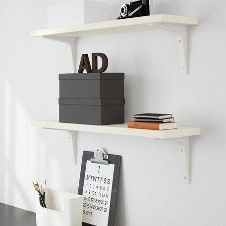 Meja Dinding Portable Braet Siku Rak Buku Laptop Ambalan Kayu Dapur