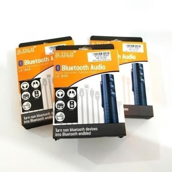 siap kirim m-tech bluetooth audio receiver lv-b09 original wireless