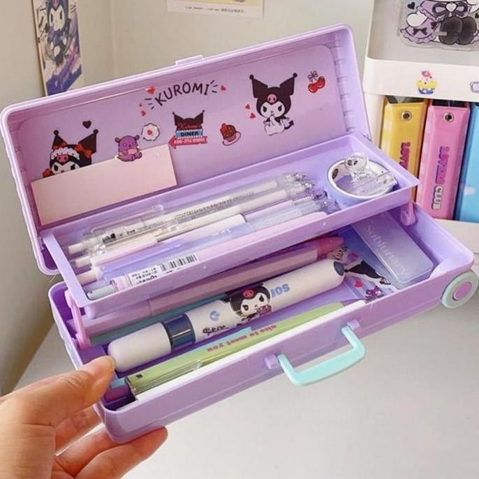 

TERSEDIA SANRIO KOTAK PENSIL TROLI DIY BENTUK BAGASI KREATIF PORTABLE KAPASITAS BESAR