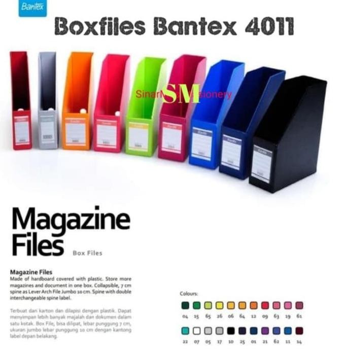 

Stok Terbatas Box File Bantex / Magazine Files 4011 Folio 10Cm Organizer