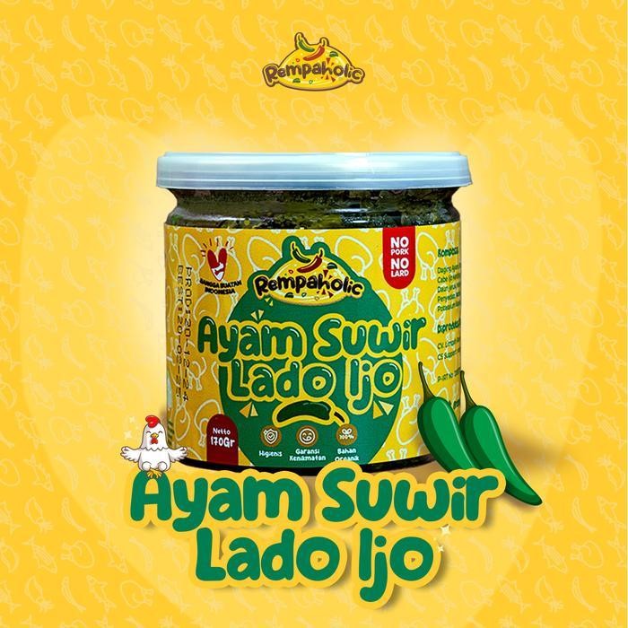 

Rps Rempaholic - Sambal Ayam Suwir Lado Ijo 170 Gr - Makanan Instan Siap Saji