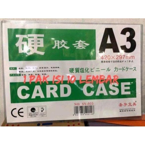 

Stok Terbatas Card Case Ukuran A3 - Pelindung Dokumen Kertas Besar