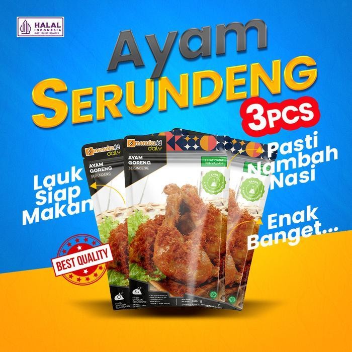 

Rps Menukudaily - Ayam Goreng Serundeng Instan | Makanan Siap Saji Praktis | Combo 3