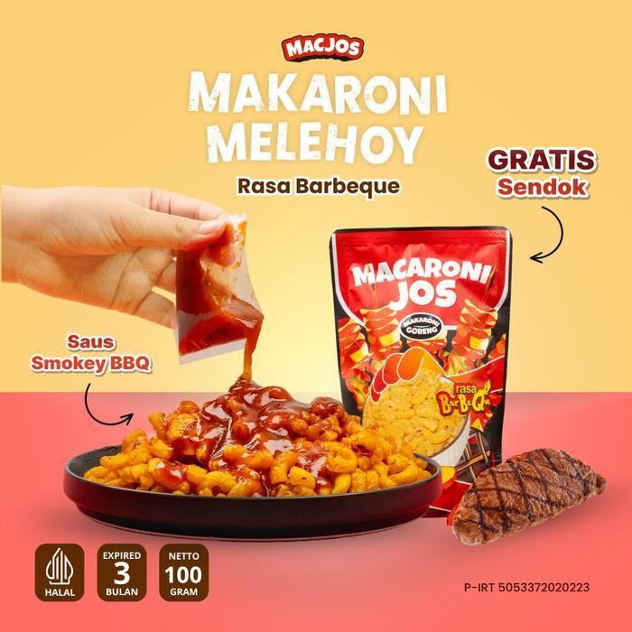 

FF MACJOS Makaroni Melehoy - Isi 100gr Cemilan Makaroni