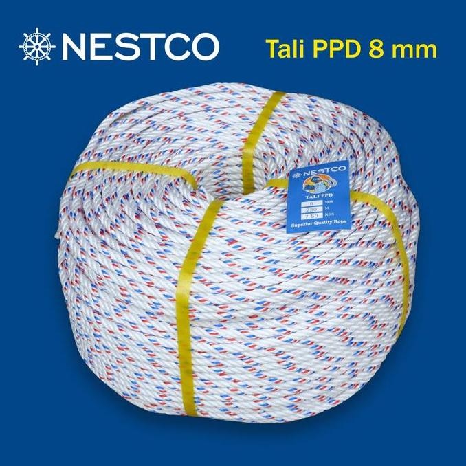 

Tali Tambang Ppd Putih Ukuran 8 Mm Panjang 220 M /Per Roll Co