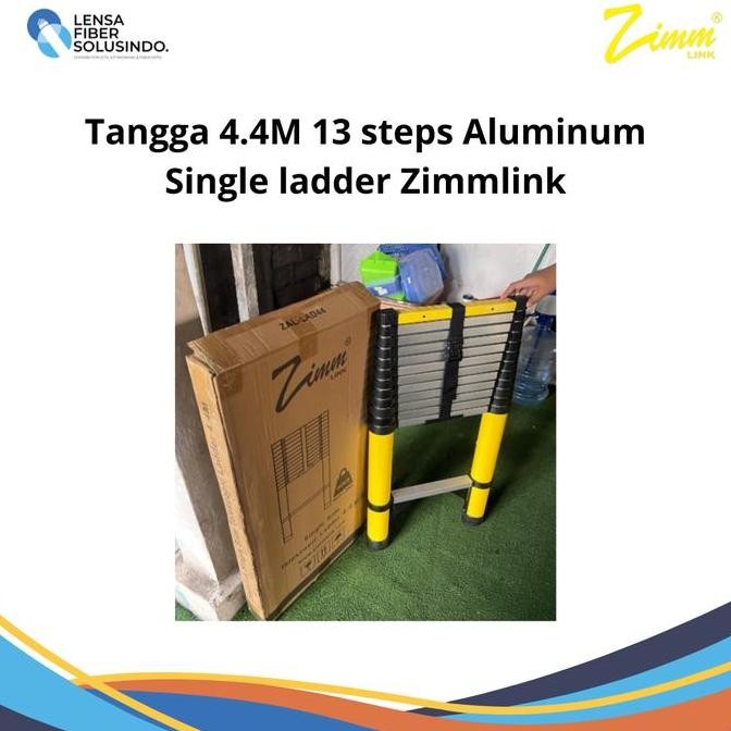 Tangga 4.4M 13 Steps Aluminum Single Ladder Zimmlink Co