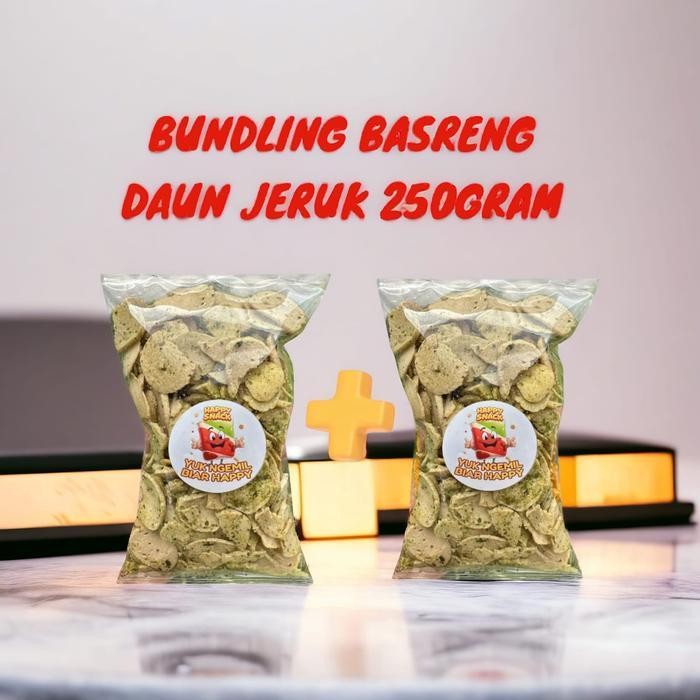 

FF PAKET HEMAT 2PCS KEMASAN PRAKTIS BASRENG CEMILAN HAPPY - CAMILAN SNACK RASA CHILI OIL + DAUN JERUK PEDAS ASIN GURIH