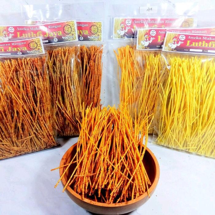 

FF Mie Lidi Mi Lidi Gurih Renyah Cemilan Snack Camilan Pedas Asin lidian gulung ngemil keripik