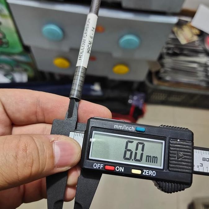 bahan carbon hollow xenon serat ulir 90cm blank carbon