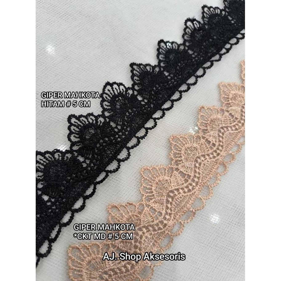 RENDA BAJU / RENDA MUKENA 5 CM PER PCS