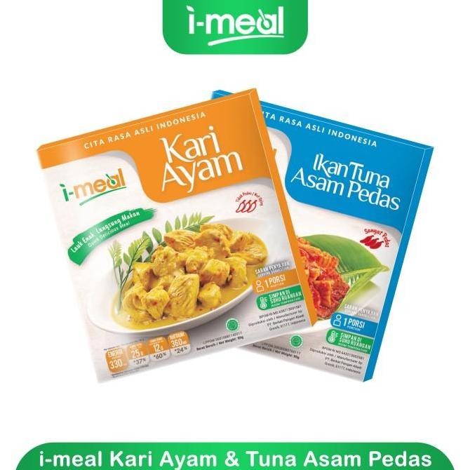 

READY AYAM KARI & TUNA ASAM PEDAS I-MEAL - MAKANAN SIAP SAJI PRAKTIS