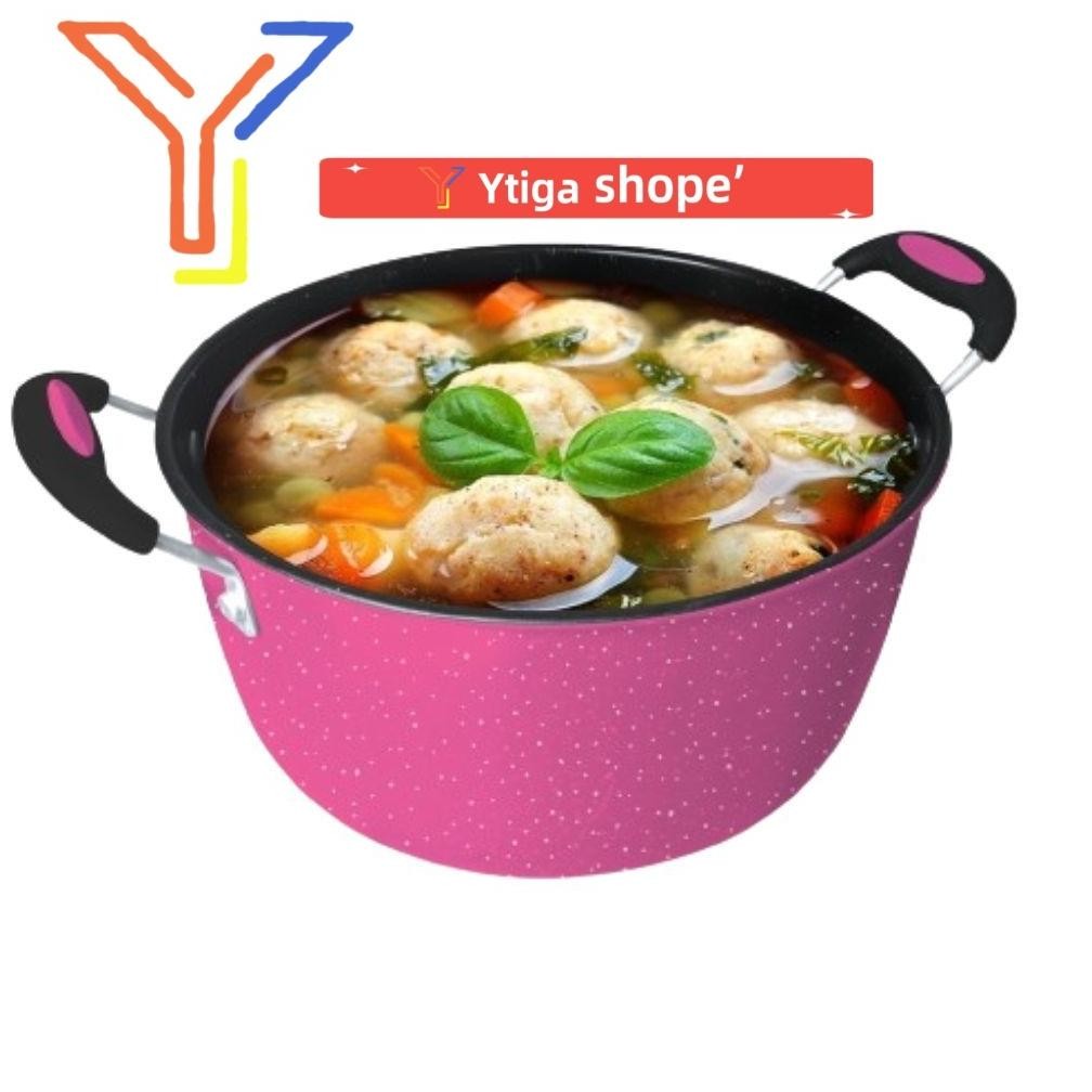 Prermium Panci Sop Enamel Panci Soup Wok Pan Enamel / Panci Kuah Enamel / Panci Kuah 20Cm 24Cm Terla