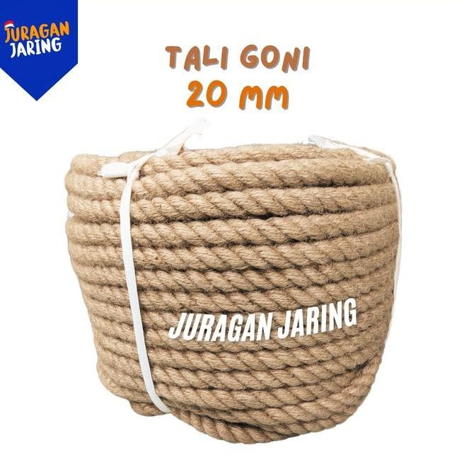 

Tali Tambang Goni Manila Jute Dadung Besar Ukuran 20 Mm Per-Roll Co