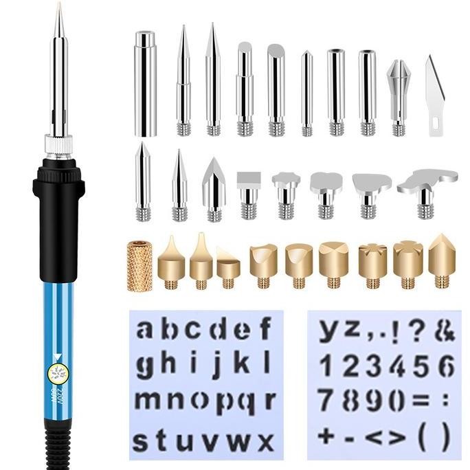 

35 In 1 Alat Lukis Bakar Wood Burning Pen Pyrography Set