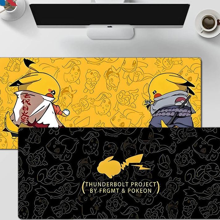 Mousepad Gaming Pad Mousepad Deskmat Keyboard Pad Besar Kecil Mousepad Anti Slip Pokemon Pikachu Nk 