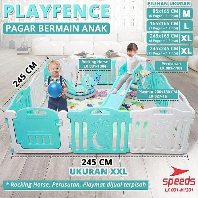 [Set] Pagar Anak Pagar Bayi Set Playpen Bayi Pagar Mainan Anak Bisa Dilipat Babyfance 001-1201