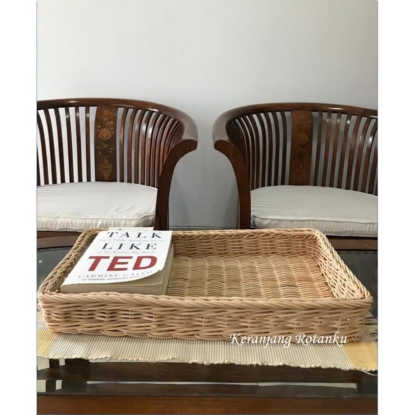 

IX keranjang rotan nampan roti/kue
