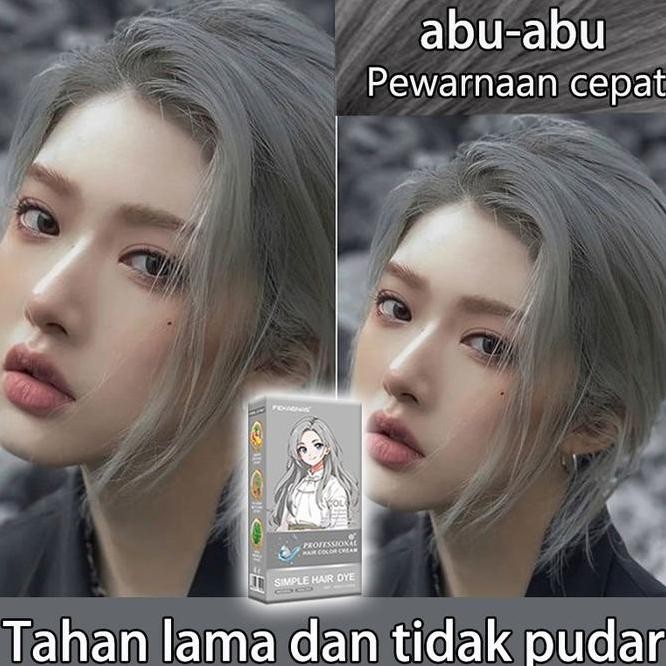 Terbaru Barang TerlarisFekagnas Cat Rambut Ash Grey*200Ml Tanaman Murni,Ciptakan Gaya Rambut Modis D