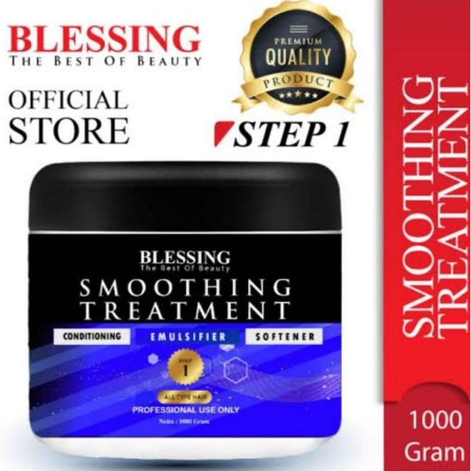 Terbaru Smoothing Treatment Step 1 Blessing Ukuran 1000 Gram /1Kg - Obat Smoothing Treatment Rambut 