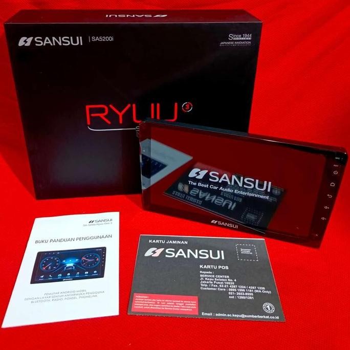 SANSUI RYUU Head Unit Android SANSUI RYUU Gen 3 Ukuran 9 atau 10 inch