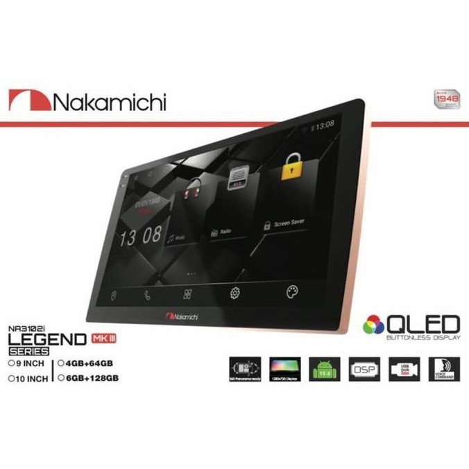 Headunit Android Nakamichi New Legend NA 3102i 10 Inch Ram 6/128