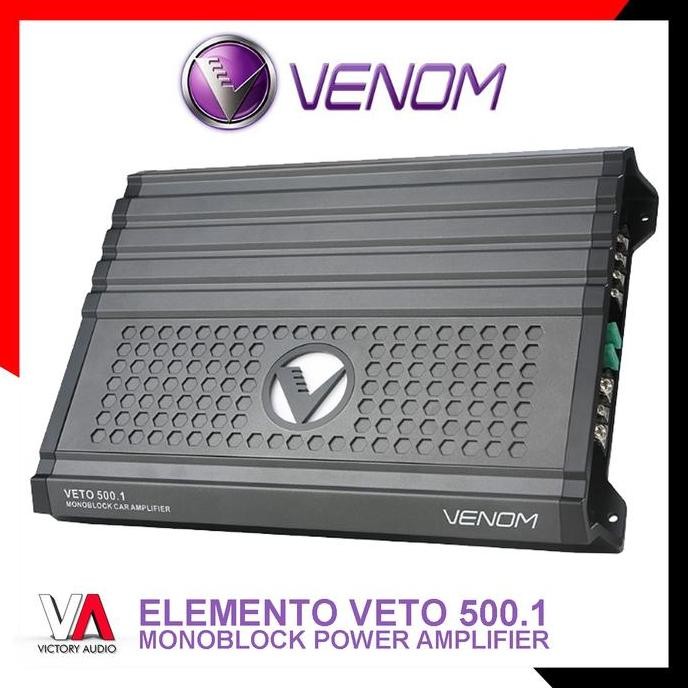 Power Amplifier Monoblock Audio Mobil VENOM ELEMENTO VETO .1 1CH