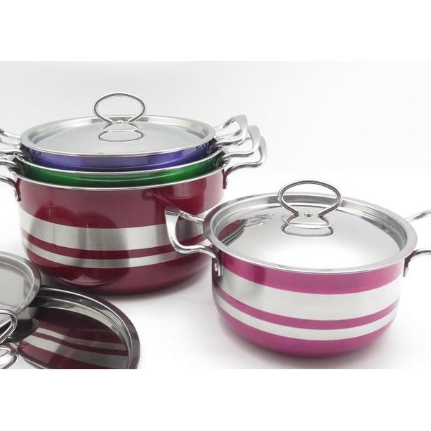 Panci Set Colorful 8Pcs Weston