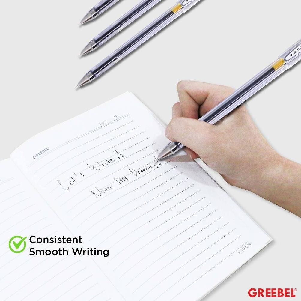 

GREEBEL PULPEN GEL / GEL PEN GP- 506 HI- TECH 0.3 (12PCS/SET) Ballpen Gel Ballpoint Bolpen Bolpoin Pena Gel