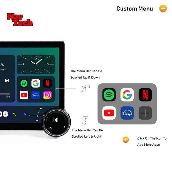 Head unit android 11.8 inch Nissan Xtrail T31 Qled Screen 2K
