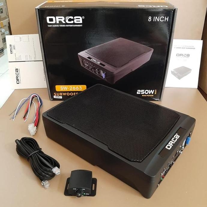 sub kolong ORCA SW 2663 subwoofer kolong jok mobil
